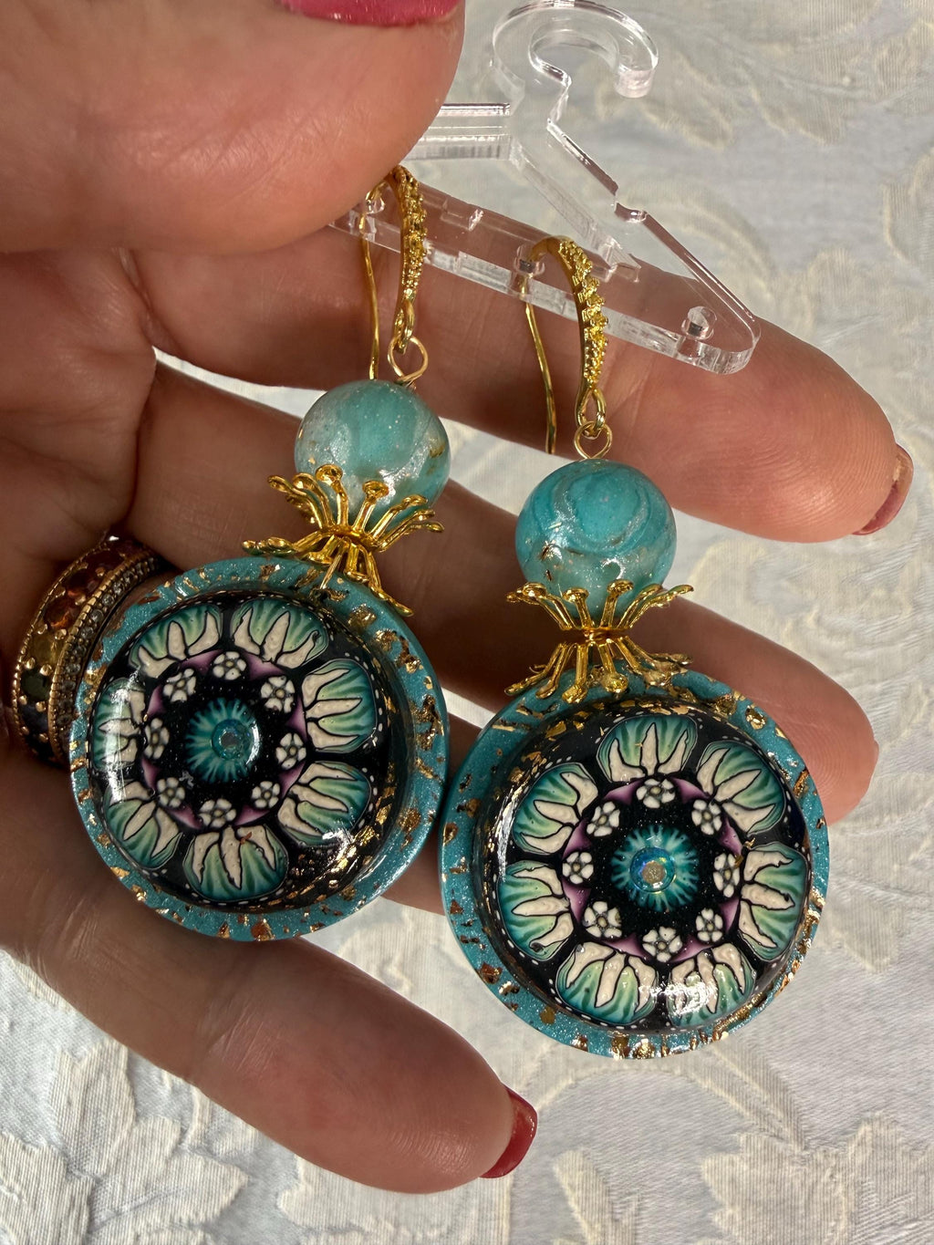 Fantasy Rose Earrings