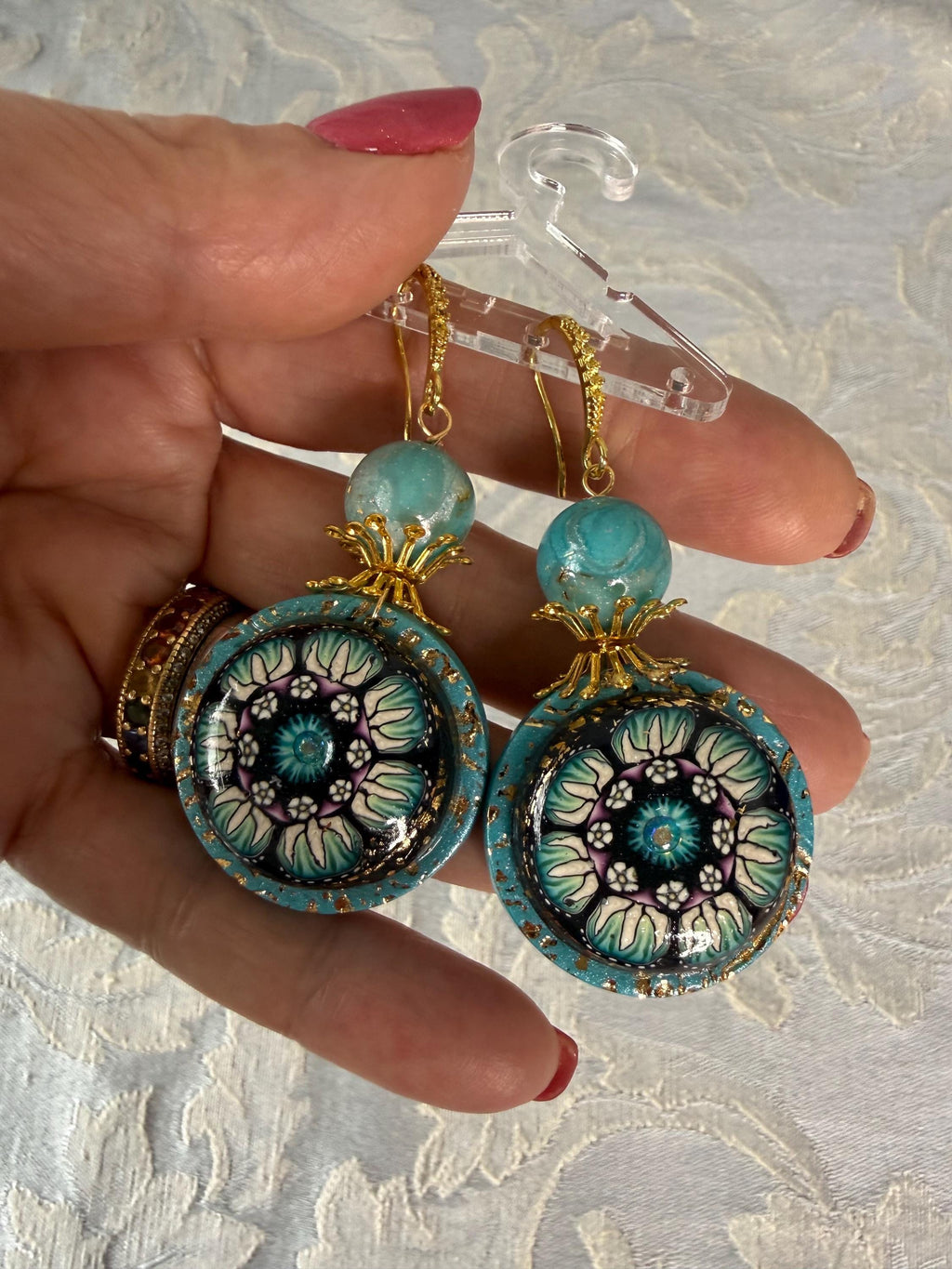 Fantasy Rose Earrings