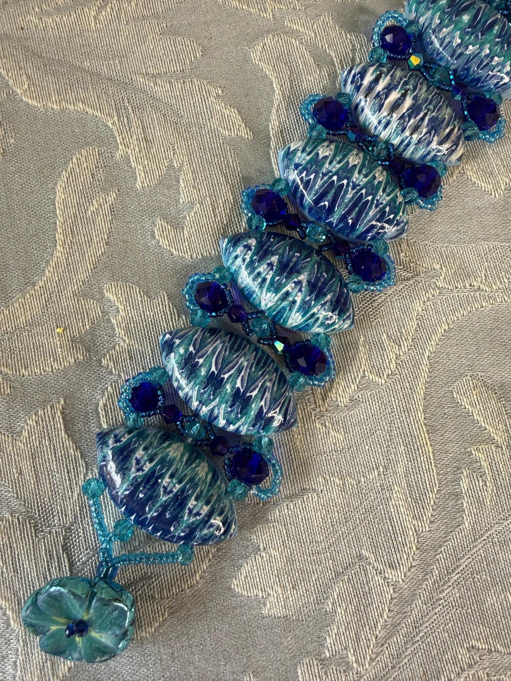 Indigo Beaded Bracelet